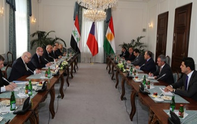 President Barzani Meets Czech Prime Minister Sobotka in Prague