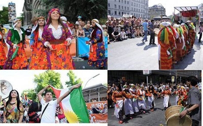 Kurds put on colorful display of song and dance at Berlin Carnival 