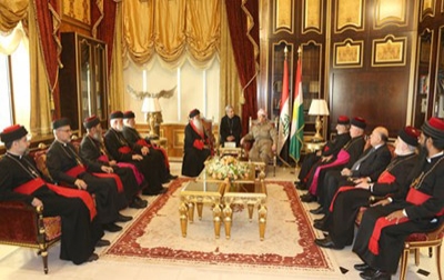 President Barzani Meets Senior Clergy of the Assyrian Church of the East 
