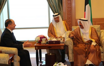 Kurdistan Region President Meets Emir of Kuwait 