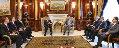 PM Barzani receives US Chief of Office of Security Cooperation in Iraq and his successor