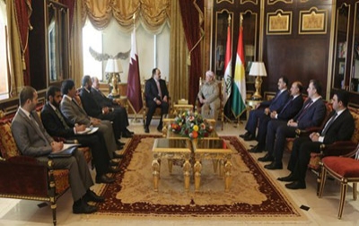 President Barzani Meets with Qatar's Foreign Minister‏ 