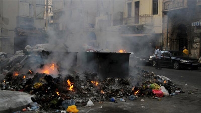 Lebanon's capital drowning in an ocean of trash