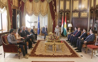 President Barzani Meets with European Commissioner for Humanitarian Aid‏ 