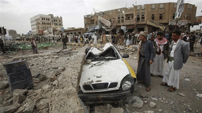 Rights group condemns both sides fighting in Yemen