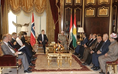 President Barzani Welcomes Norway’s Foreign & Defense Ministers 