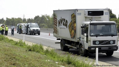 Police: Many migrants found dead in truck in Austria