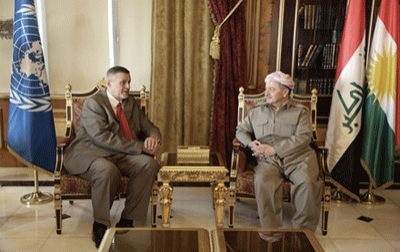 President Barzani Receives U.N. Secretary General's Envoy for Iraq‏ 