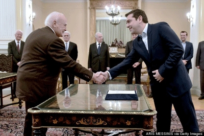 Alexis Tsipras sworn in as prime minister of Greece