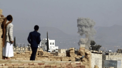 One year after Houthi takeover, Saudi-led strikes kill at least 30 in Yemen