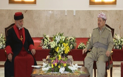 President Barzani Visits Patriarch of Assyrian Church of the East in Erbil 