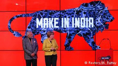 Merkel puts her weight behind Modi's 'Make in India' drive