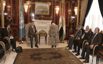 President Barzani Meets U.N. Special Representative for Iraq‏ 