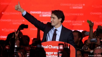 Trudeau declares victory in Canada as Harper resigns