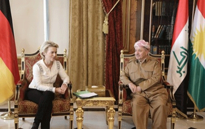 President Barzani Meets German Defense Minister‏ 