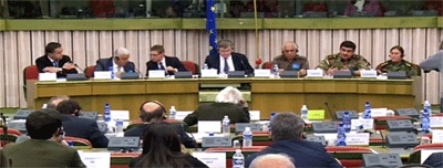 Peshmerga commanders address EU parliament