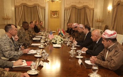 President Barzani Meets Head of US Central Command General Austin