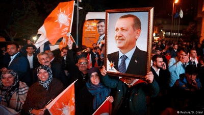 Early election returns show surprising gains for Turkey's ruling AKP party