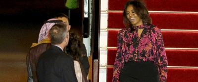 US First Lady Michelle Obama Arrives in Qatar for Speech