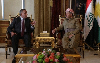 President Barzani Meets with Iraq's Defense Minister‏