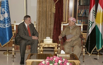 President Barzani Receives U.N. Iraq Envoy