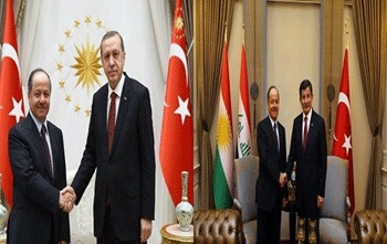 President Barzani Meets with Turkey's President and Prime Minister‏