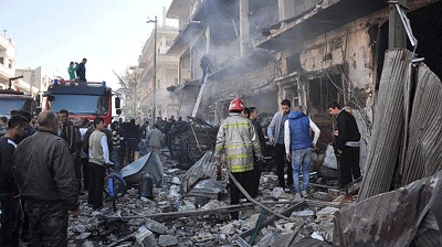 Syria: at least 32 dead, 90 wounded in Homs explosions – reports