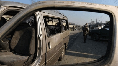 Suicide car bomber targets NATO convoy near Kabul airport