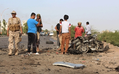 Governor of Yemen's Aden Survives Car Bomb That Kills 2