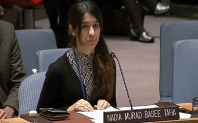 Iraq nominates Yezidi woman Nadia Murad for Nobel prize