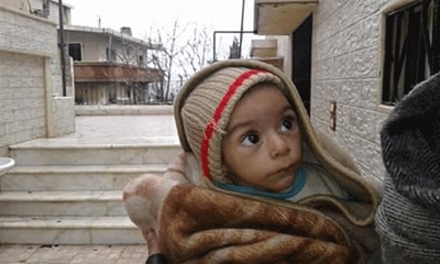 Weakened, cold and starving to death in Syrian town