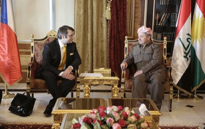 President Barzani Meets Czech Republic Military Delegation