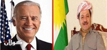 Biden, Barzani stress necessity to strengthen Baghdad-Arbil relations