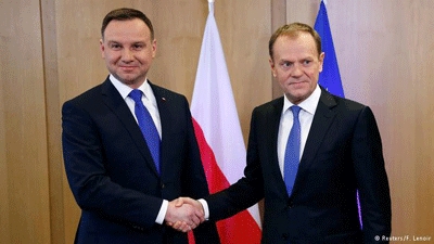 Polish and EU presidents call for calm in spat over Warsaw's reforms