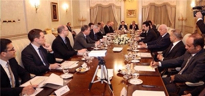 Deputy Prime Minister Talabani briefs foreign diplomats on the financial situation