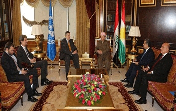 President Barzani Meets with U.N. Iraq Envoy‏