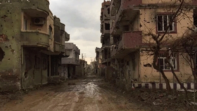 Scenes of devastation after clashes in Kurdish town of Cizre in Turkey