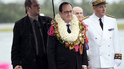 Hollande to address nuclear test victims on Polynesia trip