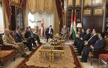 President Barzani Receives UK's Ambassador to Iraq