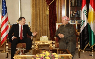 President Barzani Meets President Obama's Envoy for Coalition to Counter ISIS