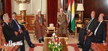 Kurdistan President Barzani Meets Iraqi INA Delegation