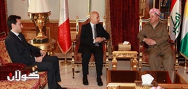 President Barzani meets Italy’s New Ambassador to Iraq