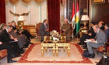 Serokê Herêma Kurdistanê pêşwazî li şandekî Parlemena Yekîtiya Ewrupa kir