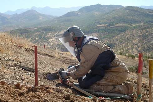 Over seven million square meters in areas liberated from ISIS cleared of explosives