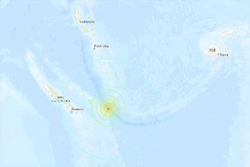 Magnitude 7.5 quake strikes in Pacific near New Caledonia