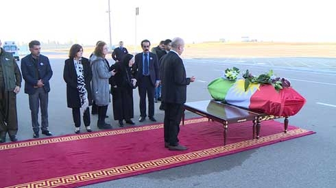 Body of well-known Kurdish academic, writer arrives in Kurdistan for burial