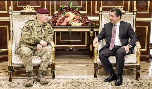 Masrour Barzani Thanks UK for Support to Kurdistan Military Reforms