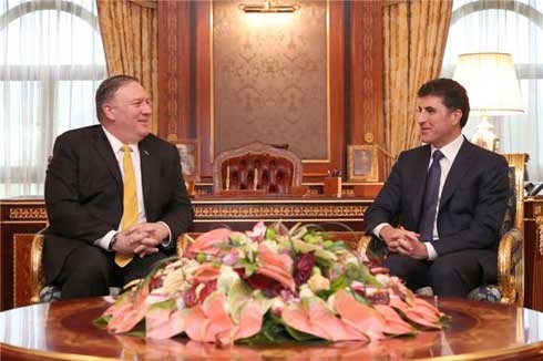 Prime Minister Barzani meets U.S. Secretary of State