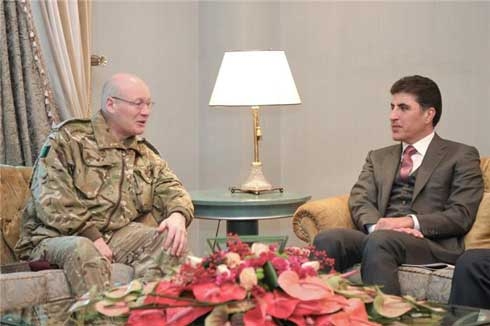 Prime Minister Barzani receives UK military delegation