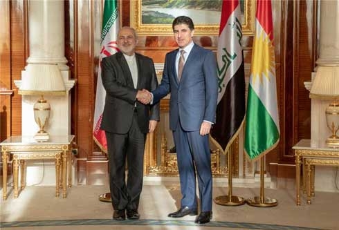 Prime Minister Barzani meets visiting Iranian Minister of Foreign Affairs